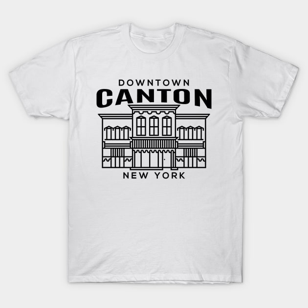 Downtown Canton NY T-Shirt by HalpinDesign